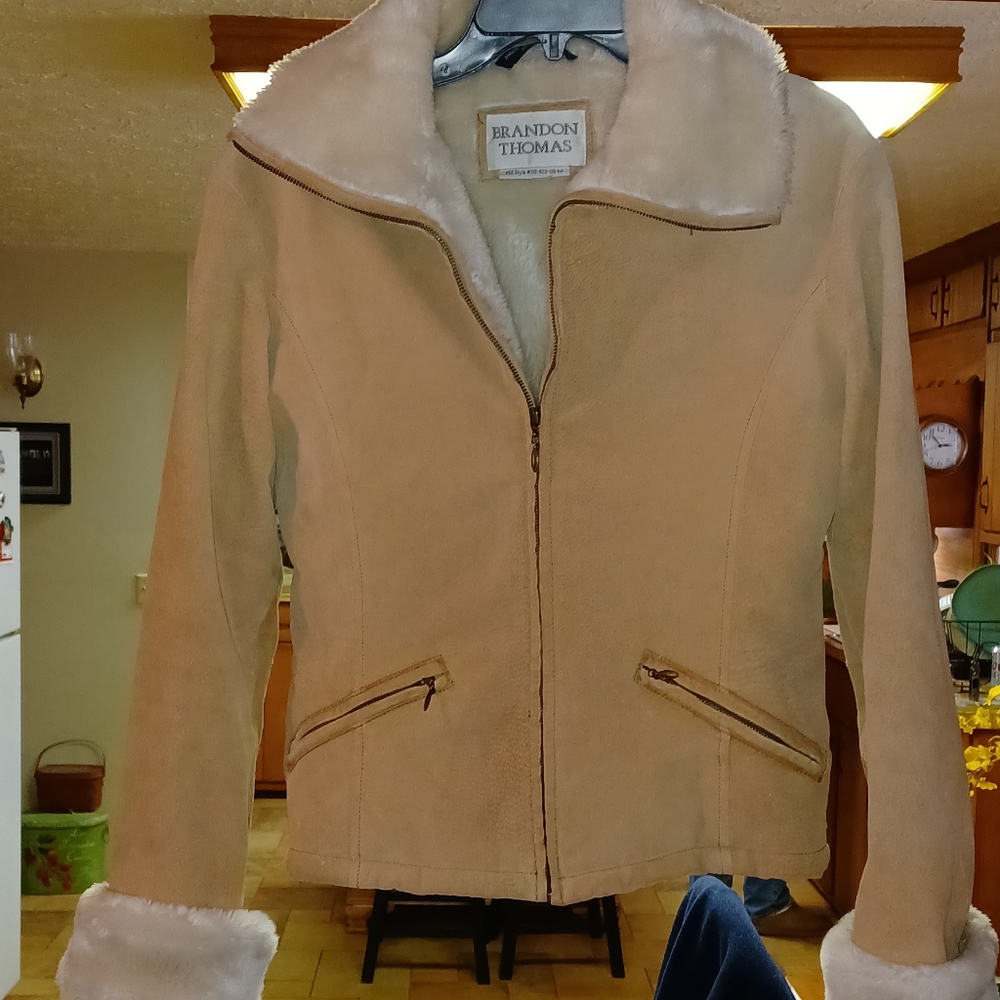 Vintage Brandon Thomas Suede Fur Sterling lining.  Sold as is see pic.